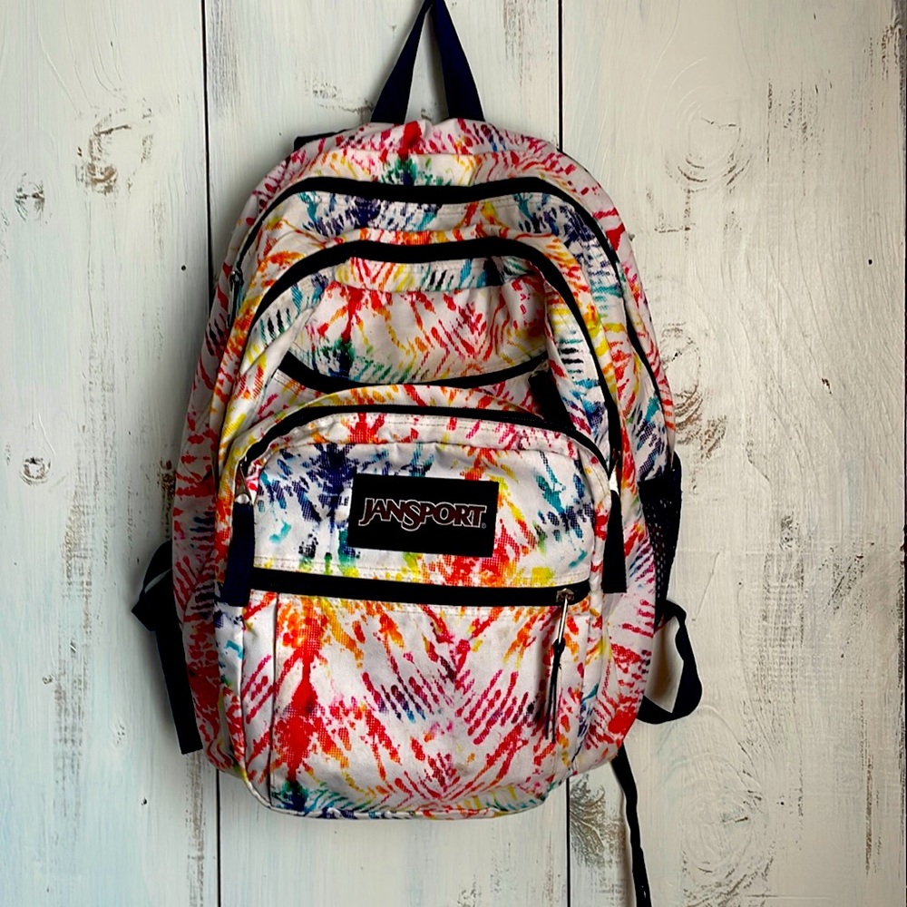 Rainbow slashed backpack